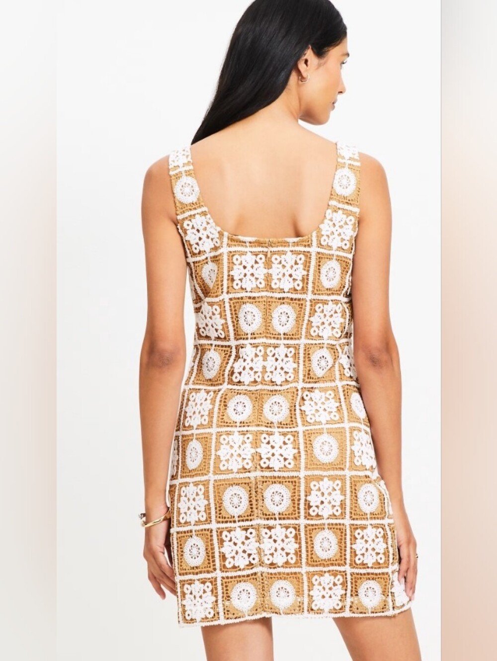 LOFT- Crochet Tank Mini Dress - Picture 2 of 11